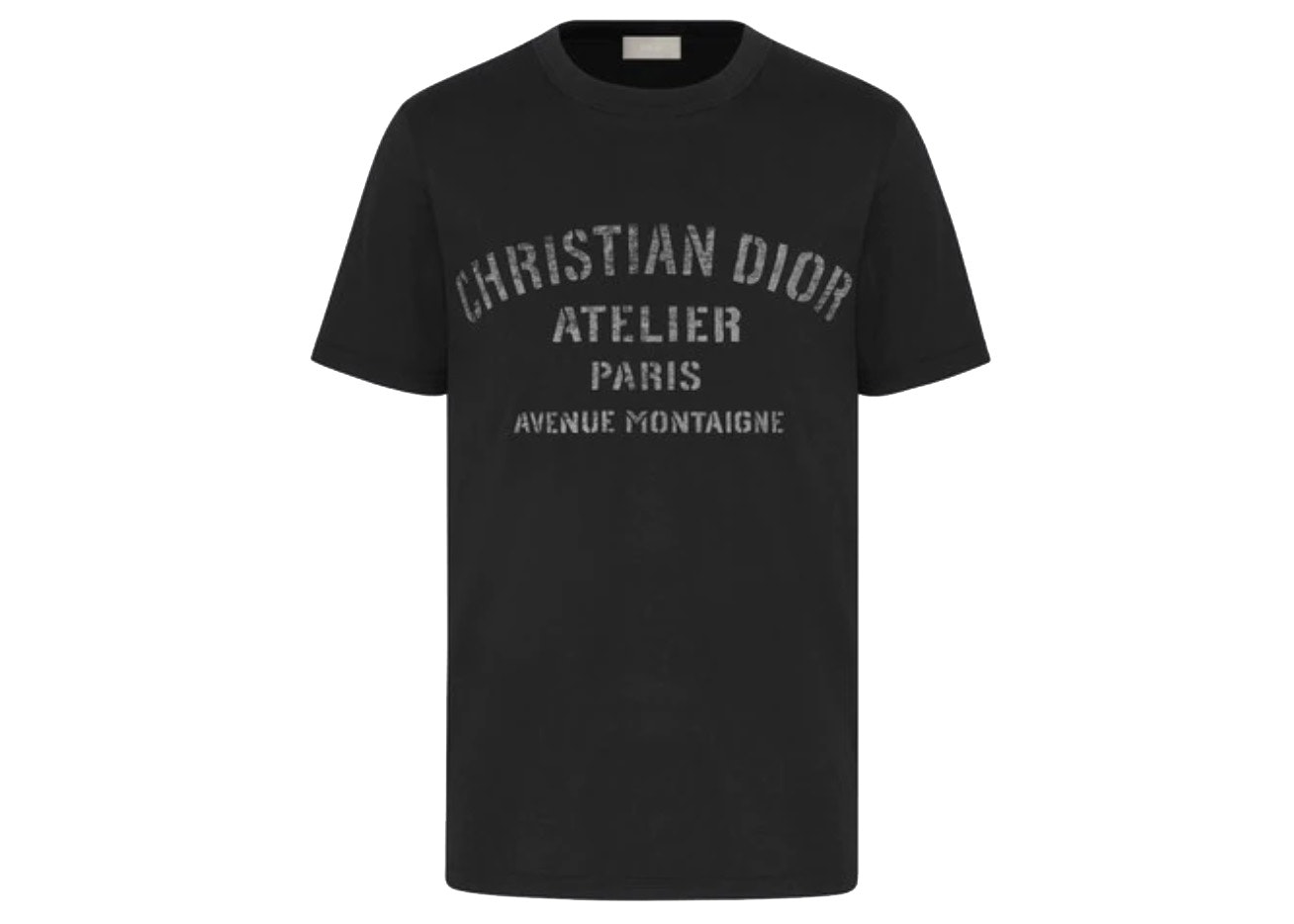 Dior Oversized Christian Dior Atelier Tshirt Black  SS21 Mens  US
